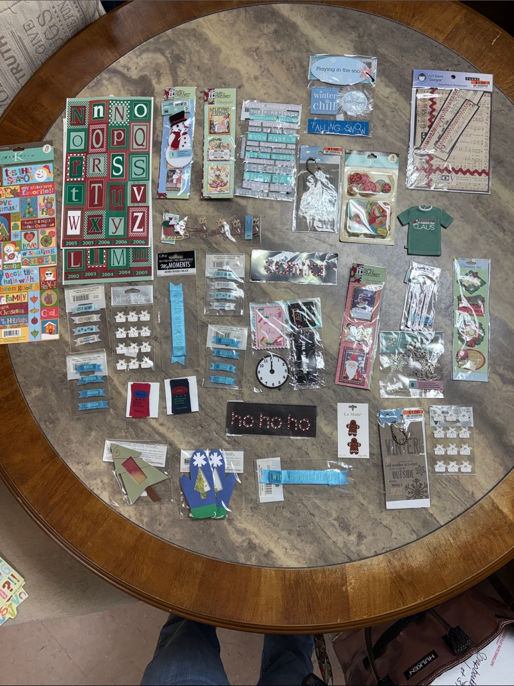 Assorted Holiday Craft Embellishments - scrapbooking lot 32